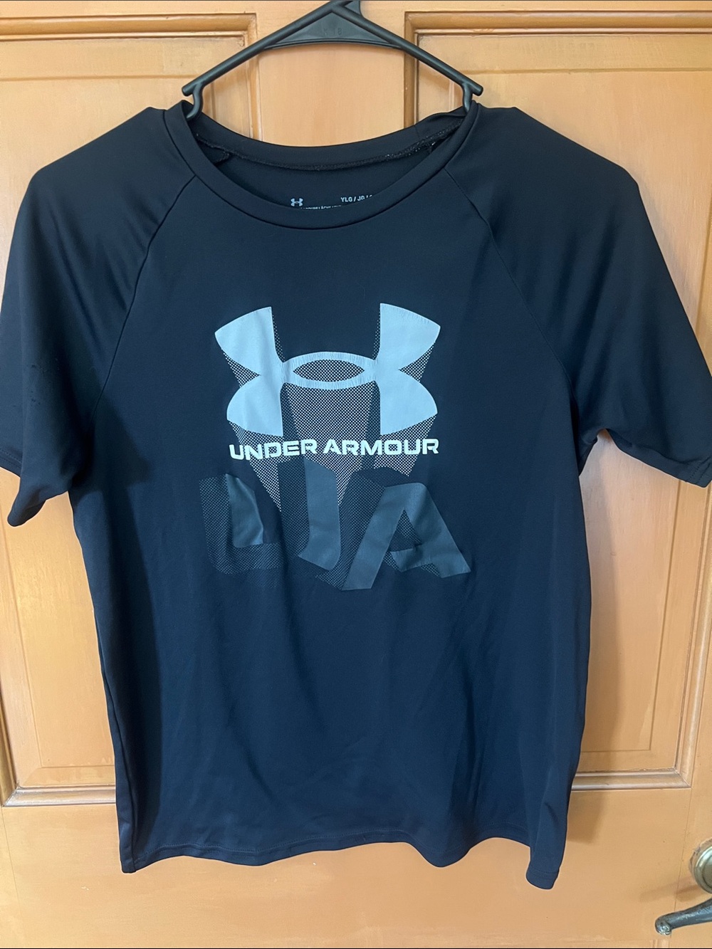 Under Armour Black Tee with Light Gray Logo